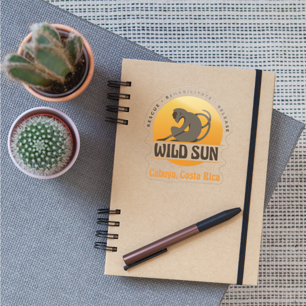 Wild Sun Cabuya Sticker Color Logo - transparent glossy