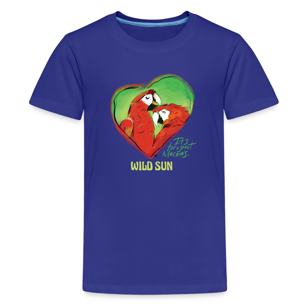 Great Macaws Kids' Premium T-Shirt - royal blue