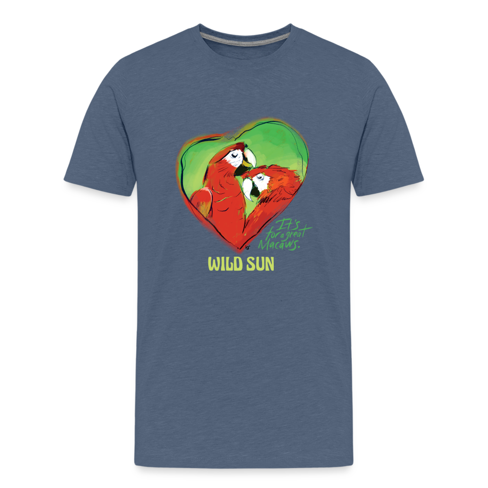 Great Macaws Kids' Premium T-Shirt - heather blue