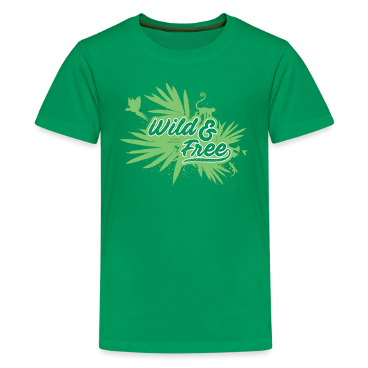 Wild & Free Kids' Premium T-Shirt Green - kelly green