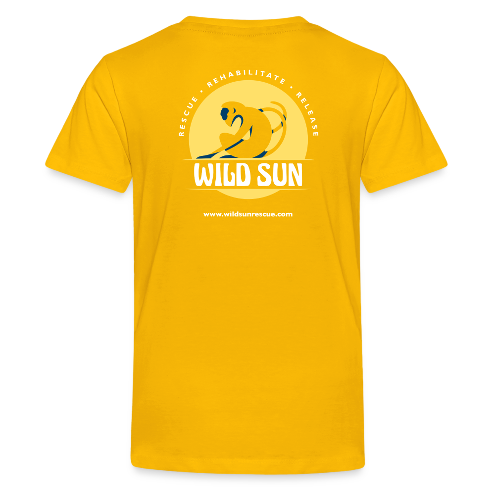 Wild & Free Kids' Premium T-Shirt Yellow - sun yellow