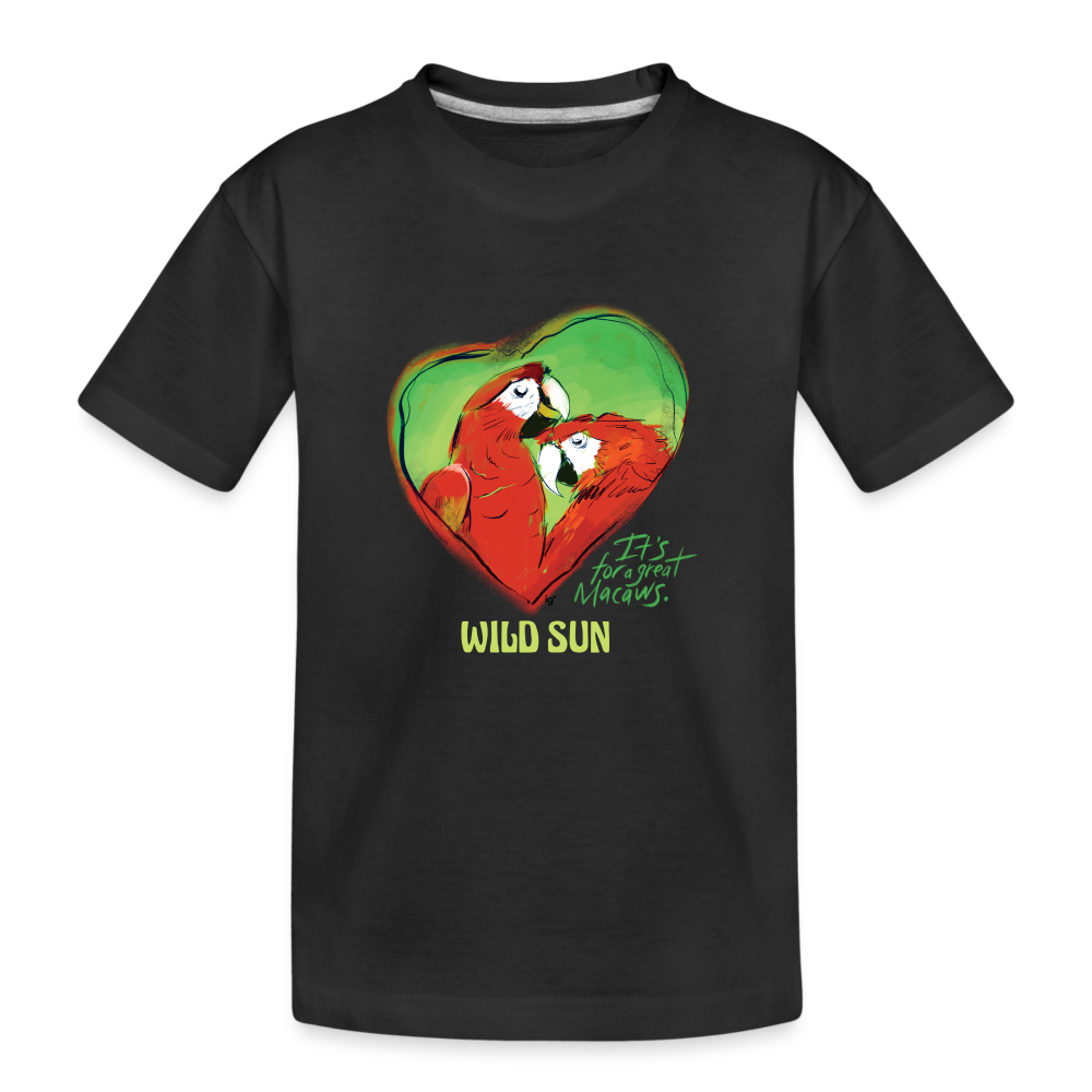 Great Macaws Toddler Premium Organic T-Shirt - black