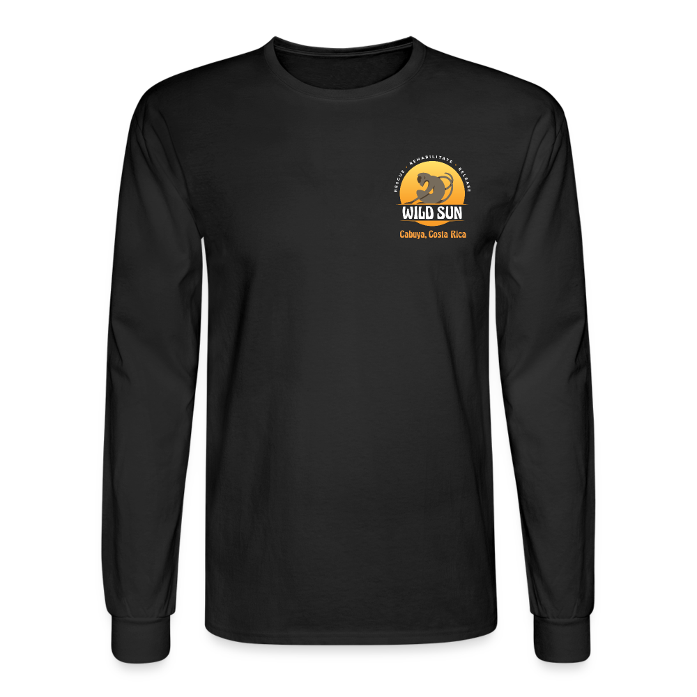 Wild Sun Men's Long Sleeve T-Shirt Color Logo - black