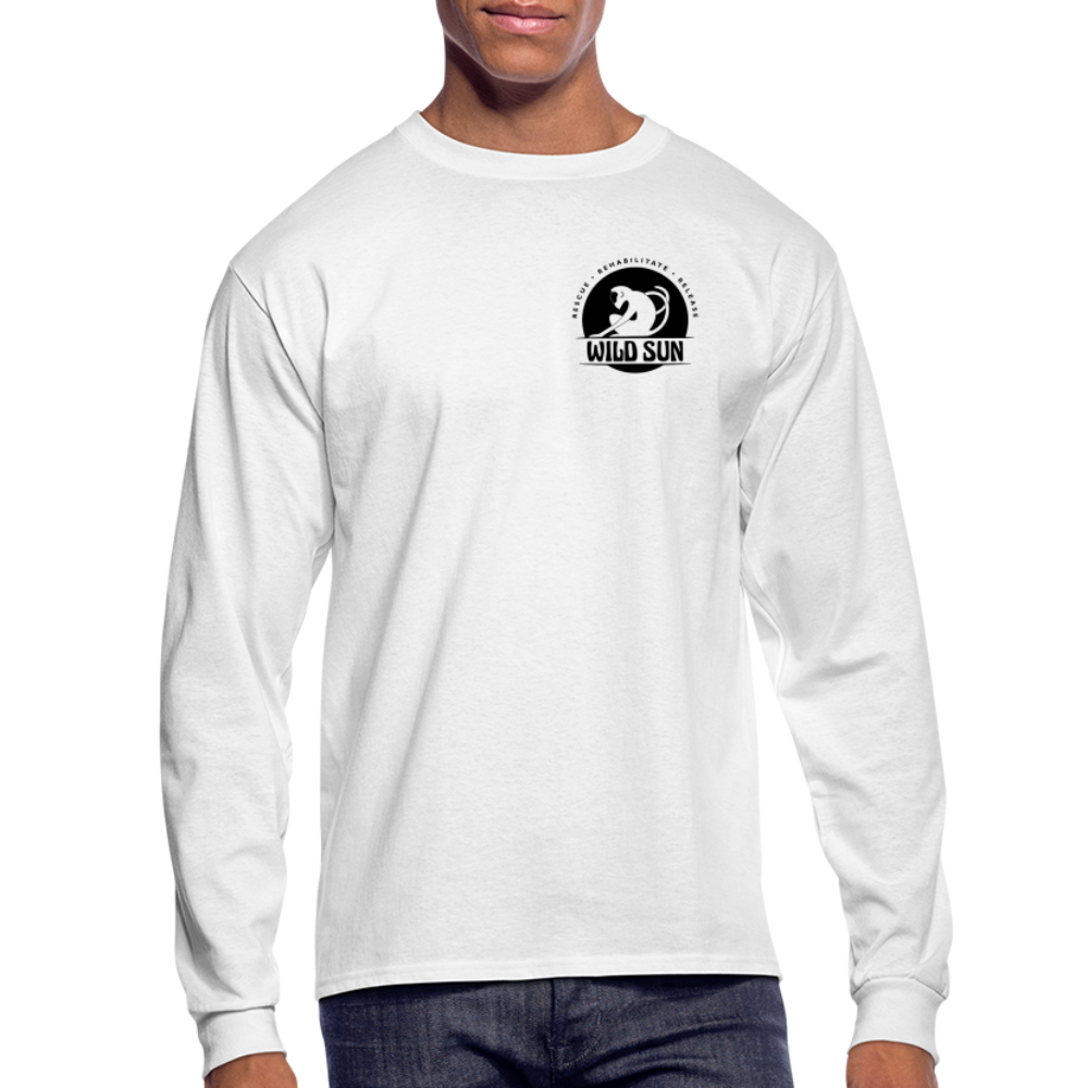 Wild Sun Men's Long Sleeve T-Shirt Black Logo - white