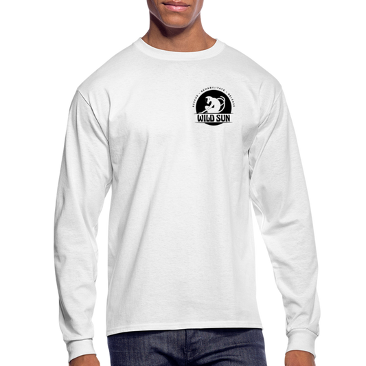 Wild Sun Men's Long Sleeve T-Shirt Black Logo - white