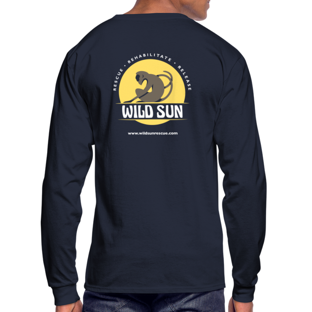 Wild & Free Men's Long Sleeve T-Shirt Black - navy