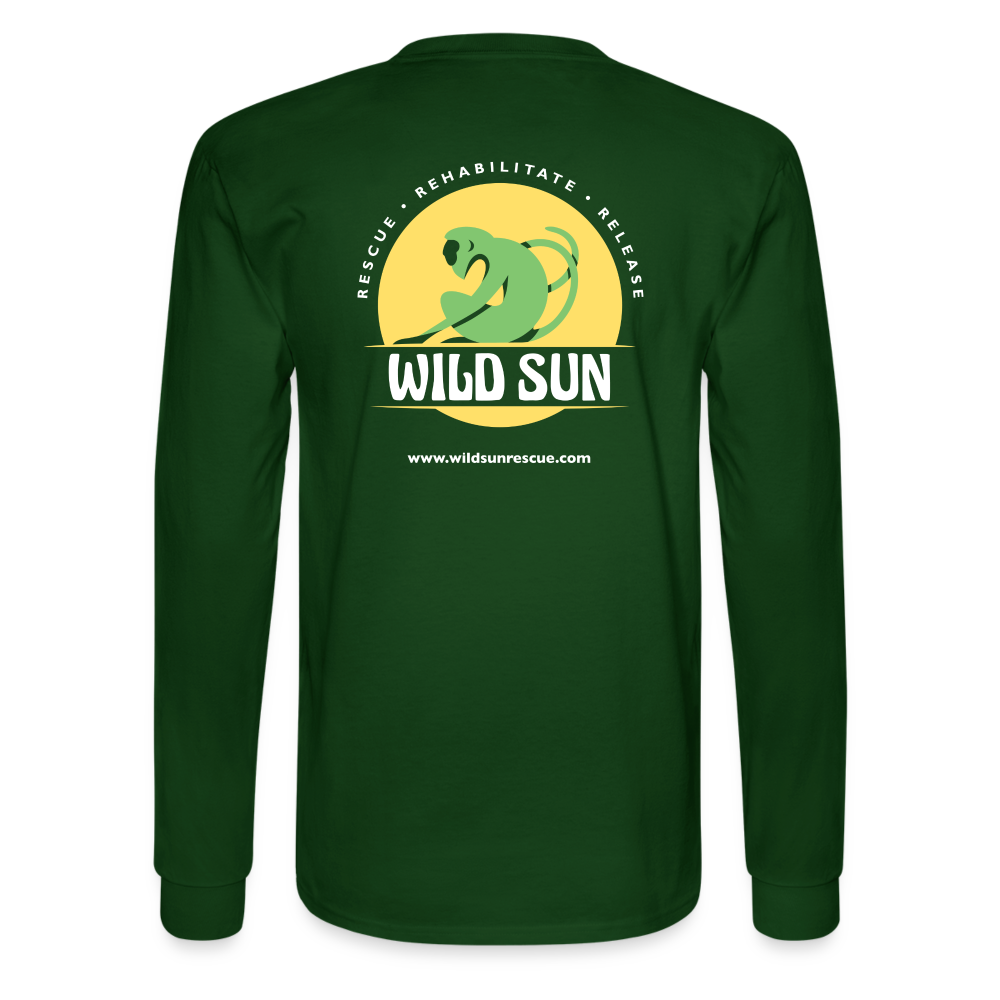 Wild & Free Men's Long Sleeve T-Shirt Green - forest green