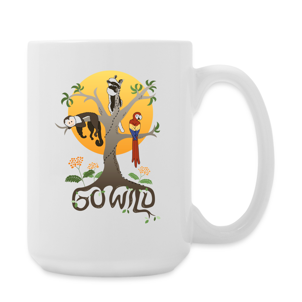 Go Wild Coffee/Tea Mug 15 oz - white