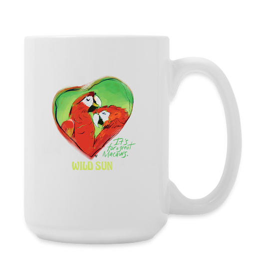 Great Macaws Coffee/Tea Mug 15 oz - white