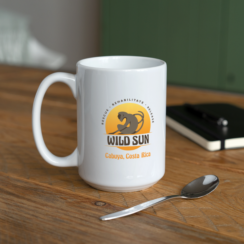 Wild Sun Coffee/Tea Mug 15 oz Color Logo - white