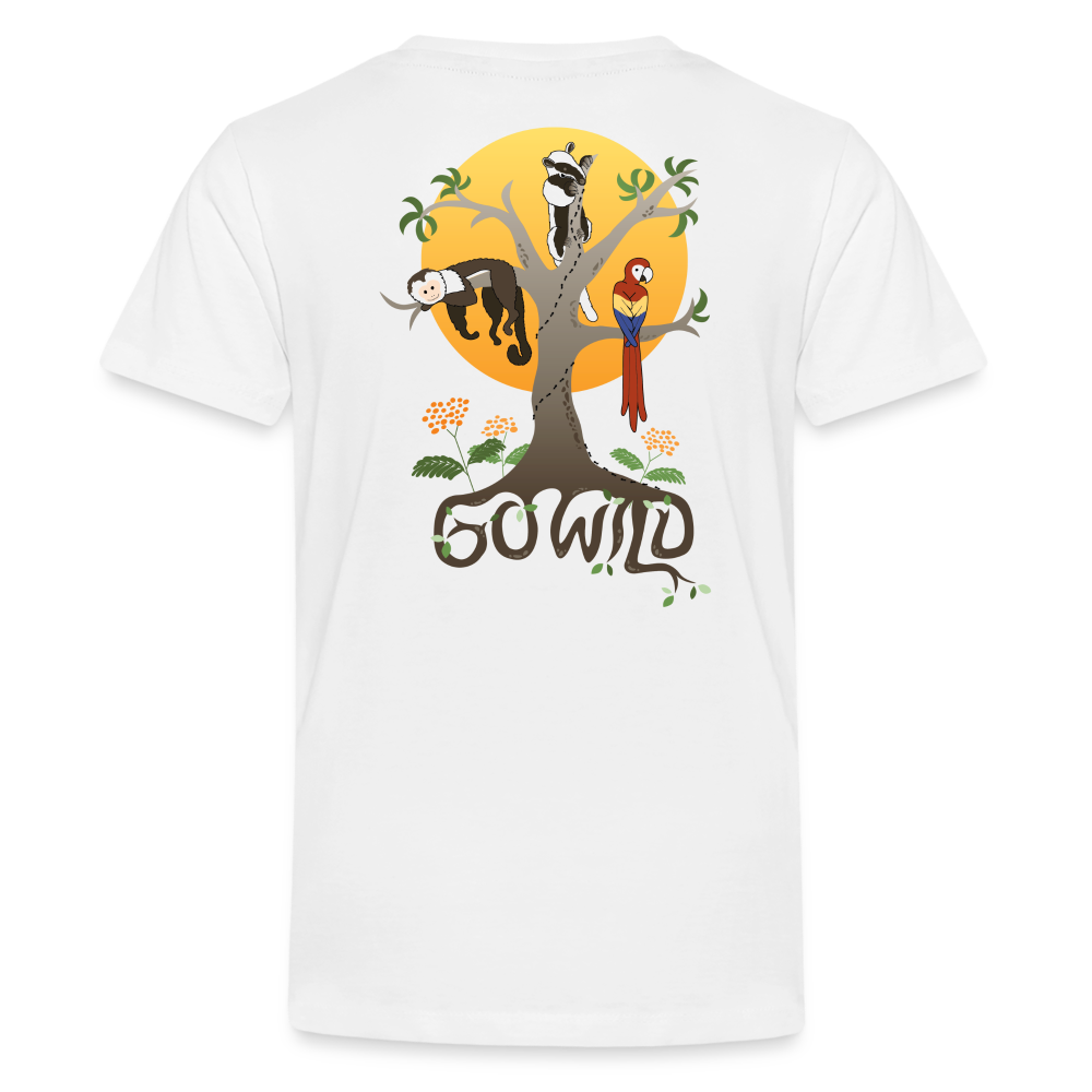 Go Wild Kids' Premium T-Shirt - white